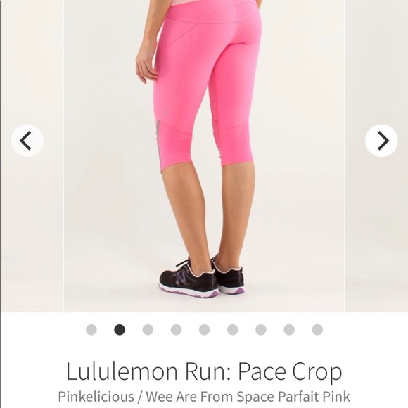 Lululemon Run: Pace Crop Pinkelicious Size 6 - Picture 3 of 8